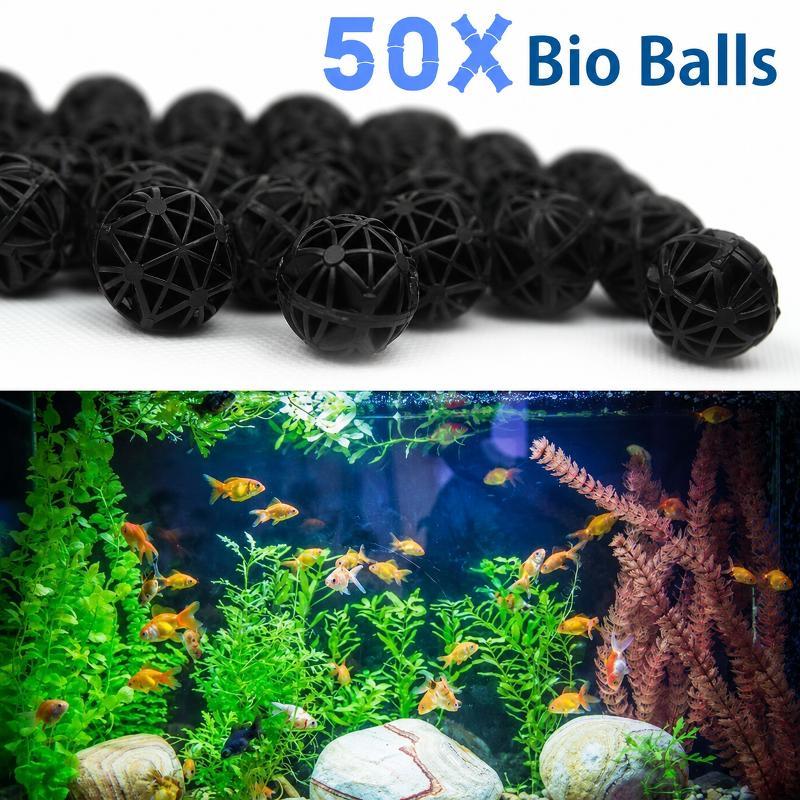 Marine Fish Tank - 50 Pezzi Sfere Filtranti Bio per