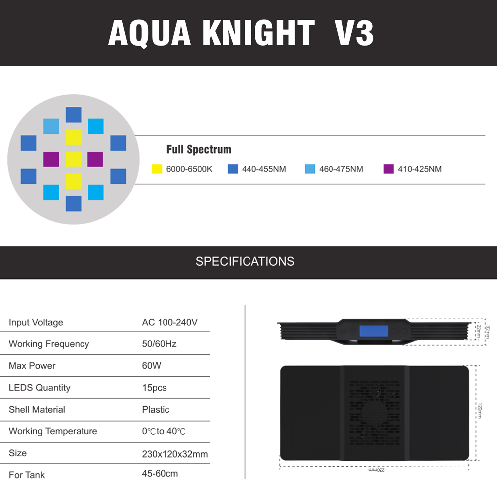 60W Acquario Luce Reef Marino  - Reef Lighting recensione e prezzo